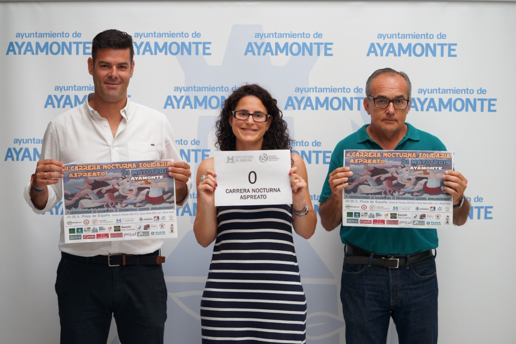 Presentación dorsal 0 de la carrera nocturna Aspreato de Ayamonte 2019